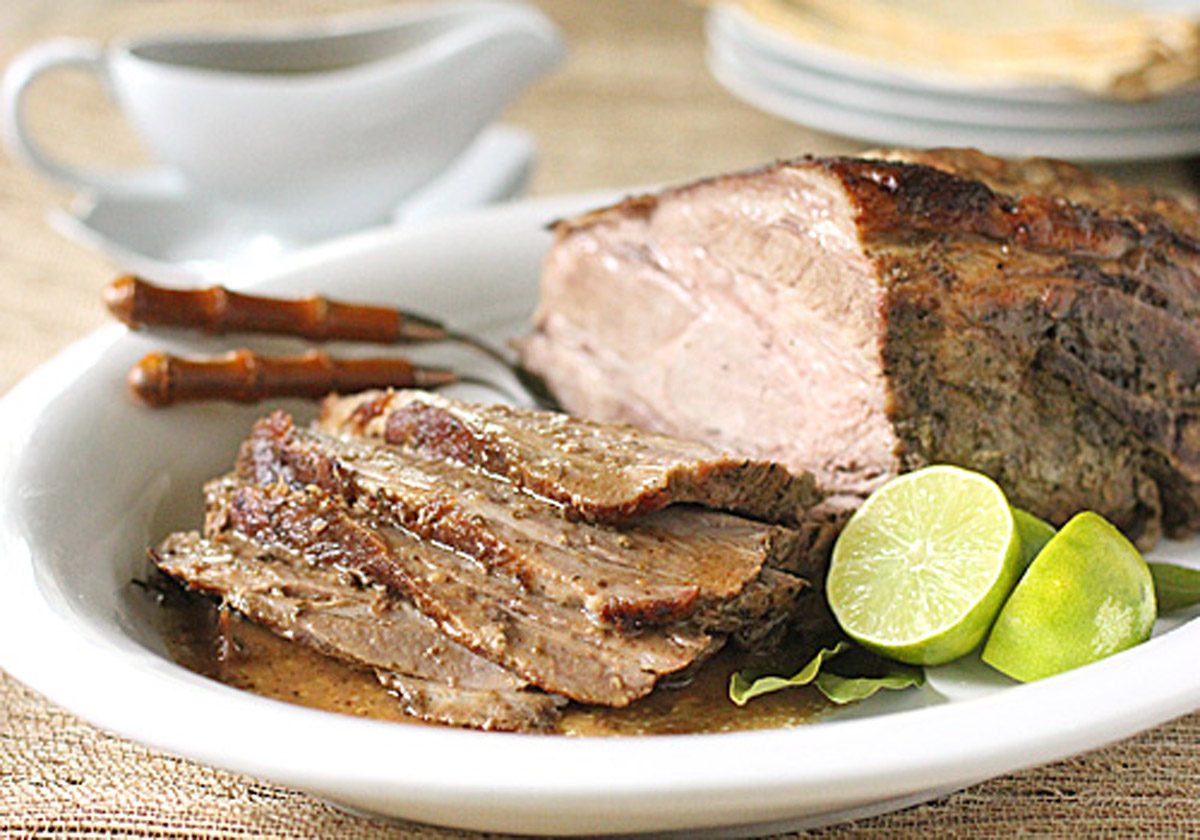 Cuban-Style Asado Pork with Vino Mojo