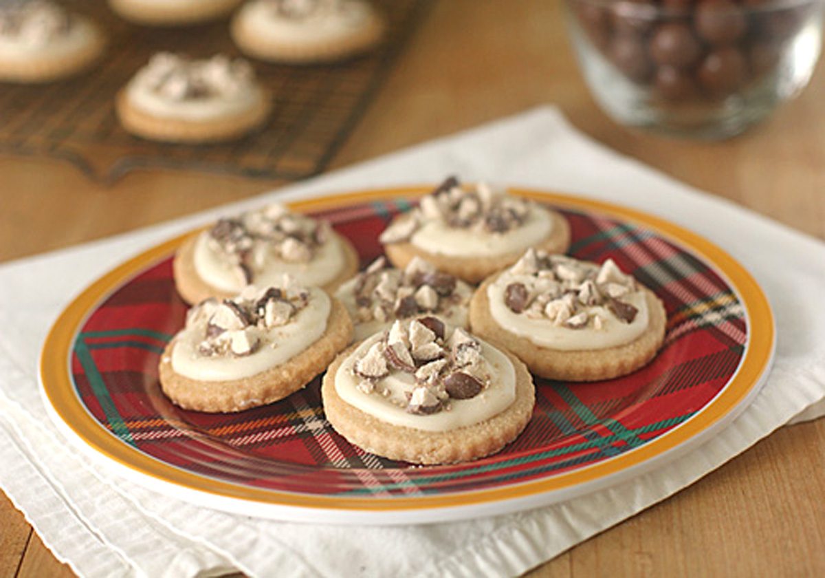 Malted Milk Shortbread Cookies