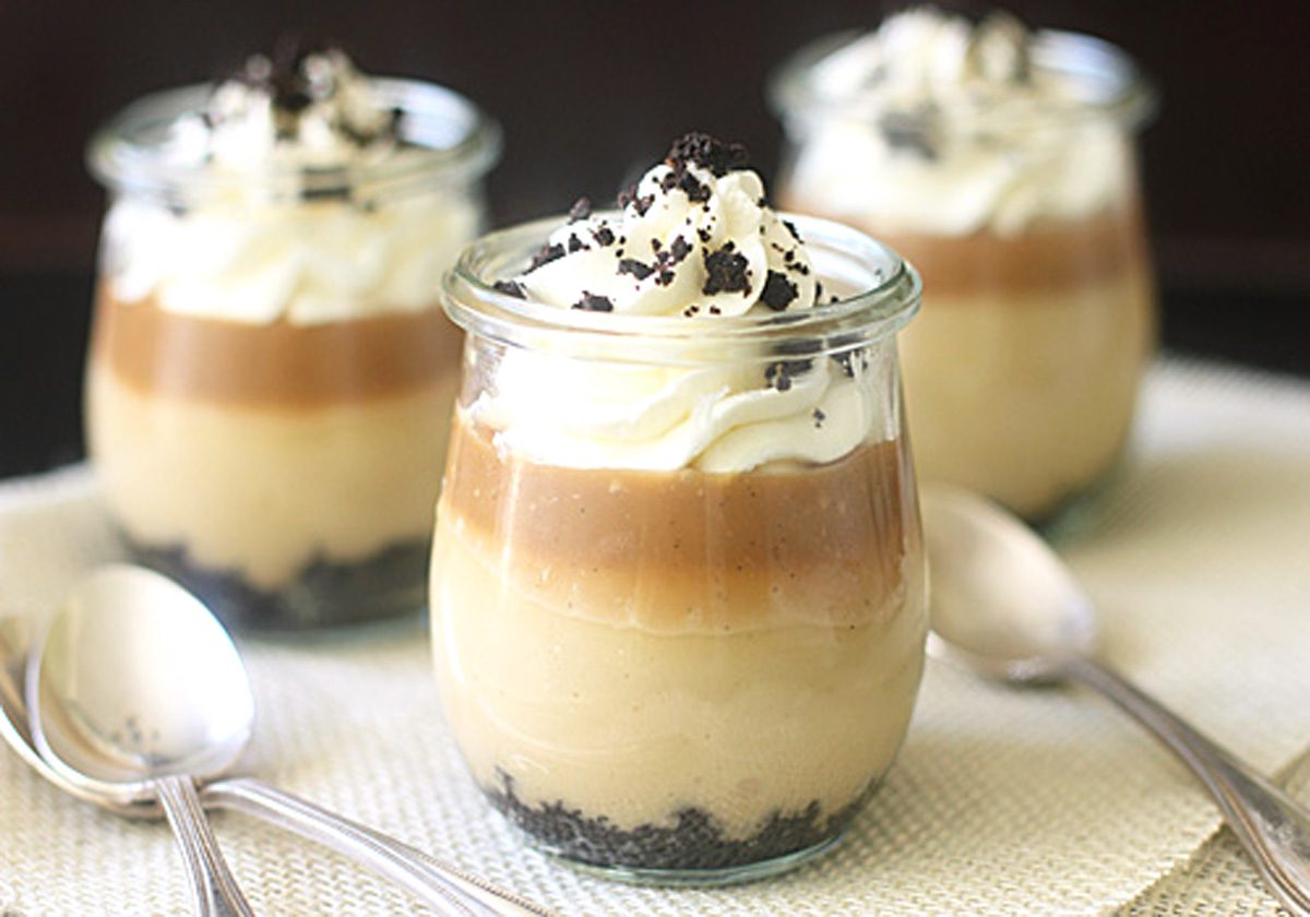 Caramel Budino with Salted Caramel Sauce