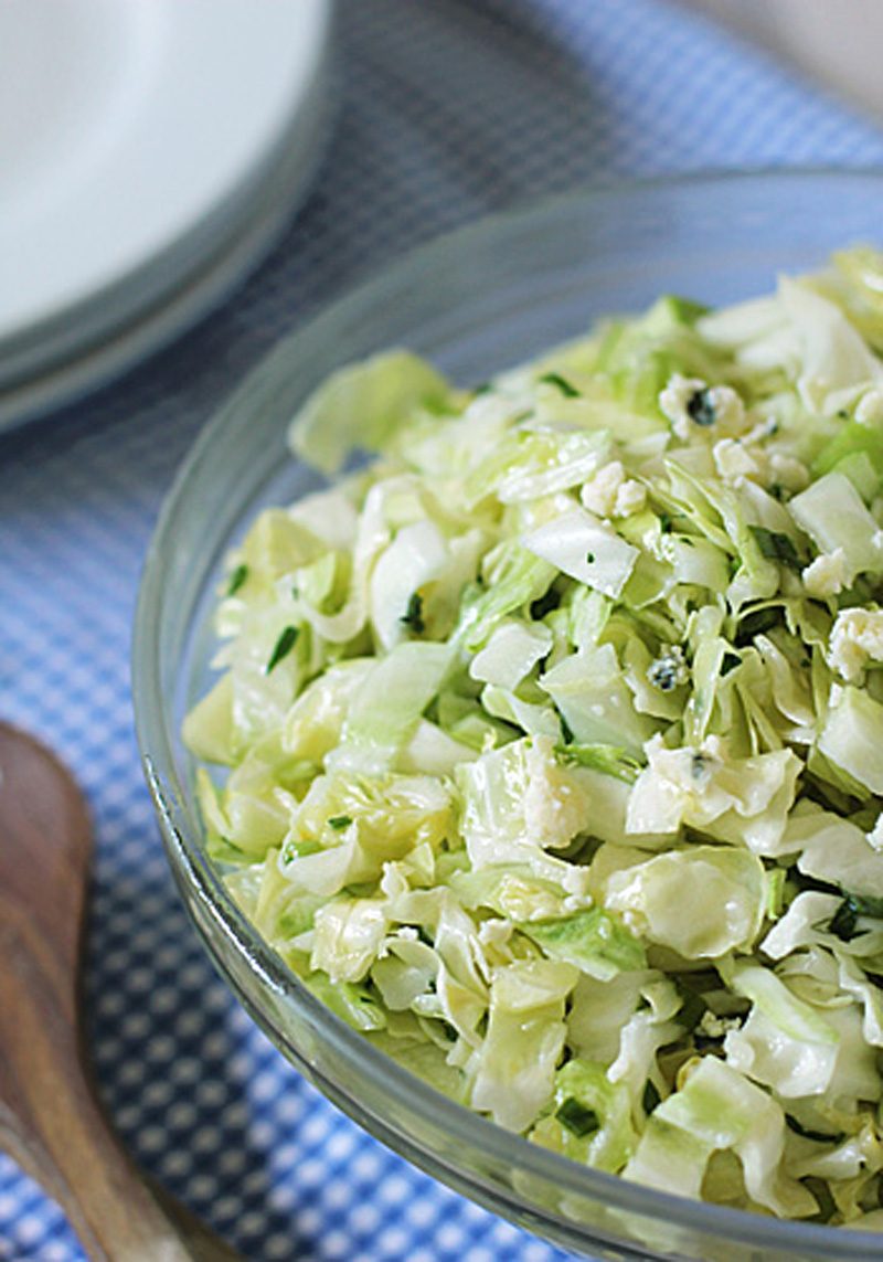 Tangy Apple-Cabbage Slaw with Blue Cheese