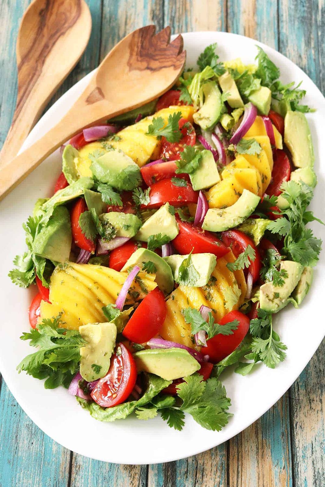 Mango, Tomato, and Avocado Salad