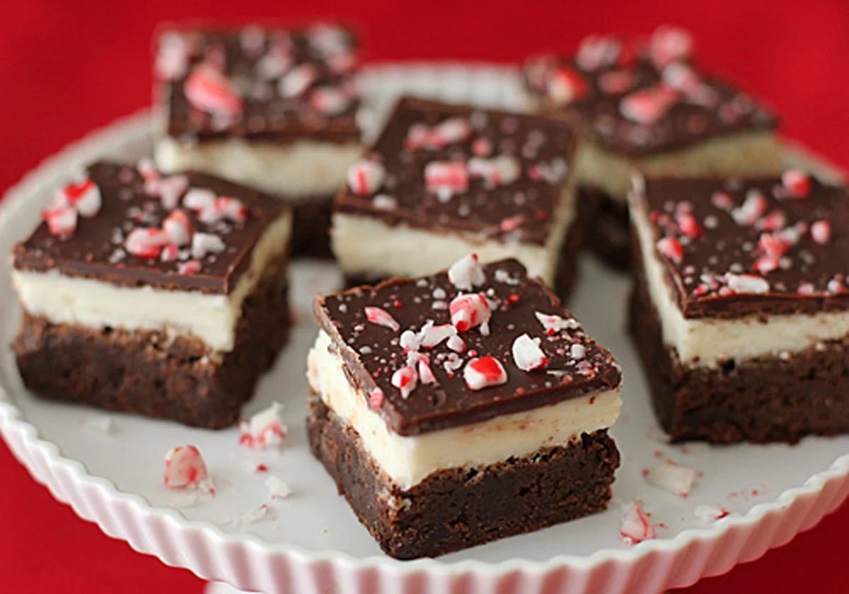 Triple Chocolate Peppermint Brownies