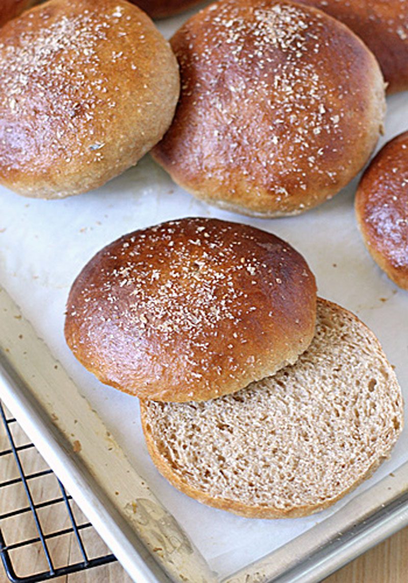 Whole Wheat Hamburger Buns