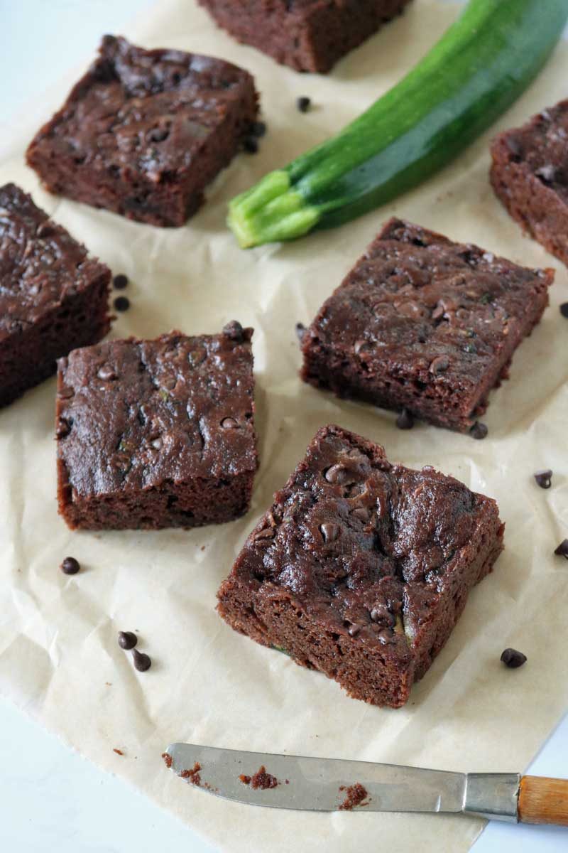 Low-Fat Chocolate Zucchini Snack Cake