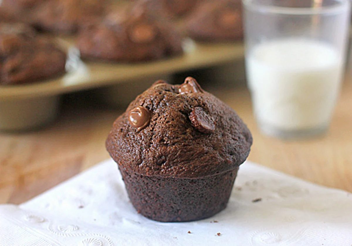 Double Chocolate Zucchini Muffins